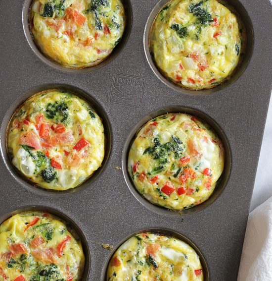 image of baked omelette muffin